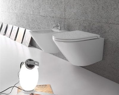 Globo Forty3 Væghængt Toilet 52x36 Blank Hvid