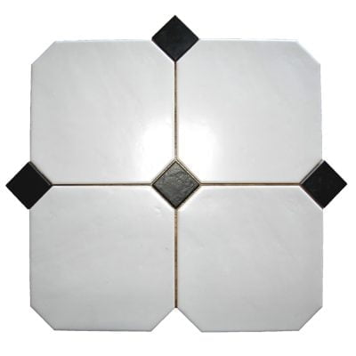 Classic Hvid 20x20 Mat Octagone