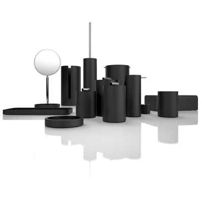 Decor Walther Black Stone Taburet Mat Sort