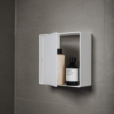 INR Case Bruseopbevaring 25x25 Mat Hvid / Opal Frost