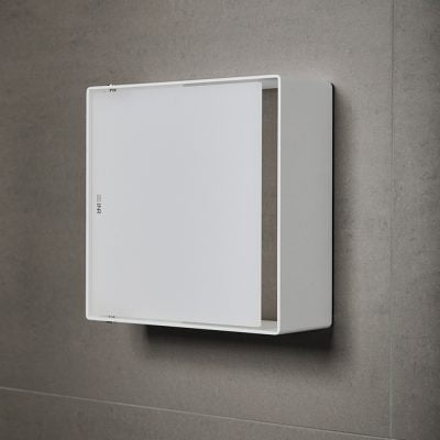 INR Case Bruseopbevaring 25x25 Mat Hvid / Opal Frost