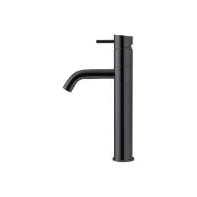 QTOO High Håndvaskarmatur 28 cm. Poleret Sort