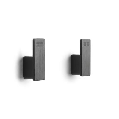 Unidrain Reframe Håndklædekrog 2 stk Sort PVD