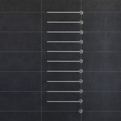 Vola El-Håndklædetørrer 10 Stænger Rustfrit stål