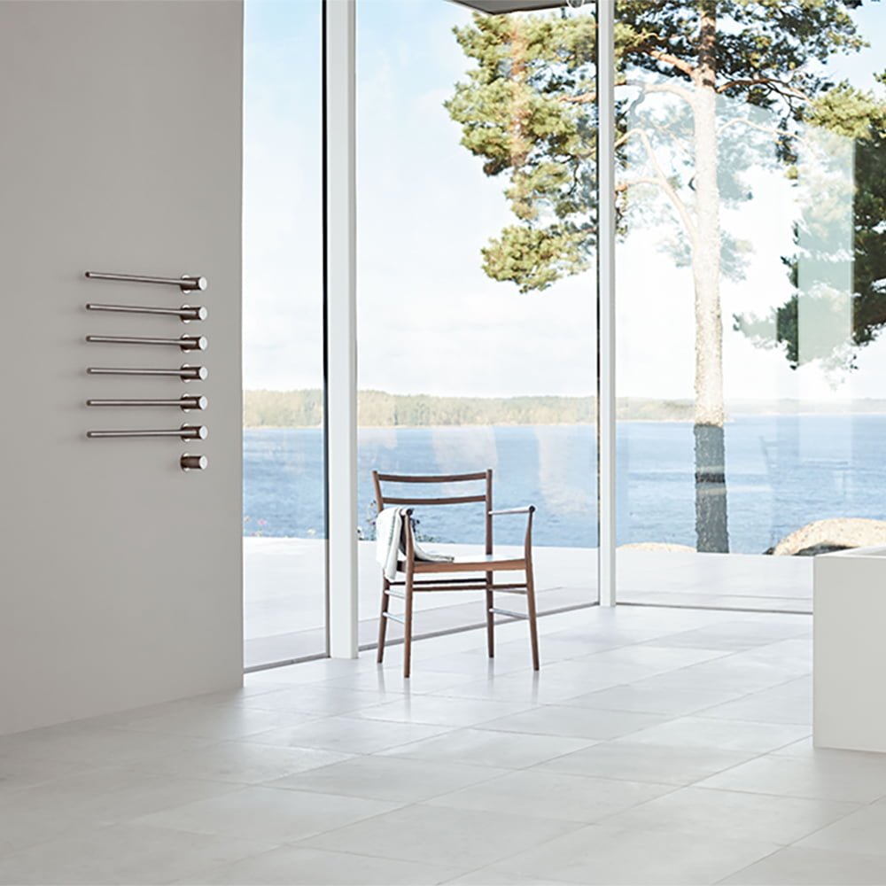 Vola El-Håndklædetørrer 6 Stænger Mokka Vola El-Håndklædetørrer 6 Stænger Mokka