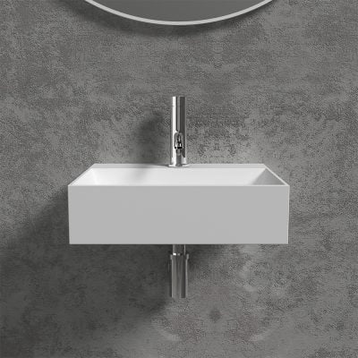 Hvidt QT-Basic Vask 35,5x20 Hvid