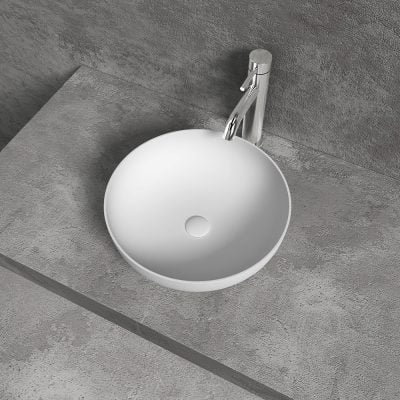 Hvidt Sun-3 Vask Ø30 Hvid