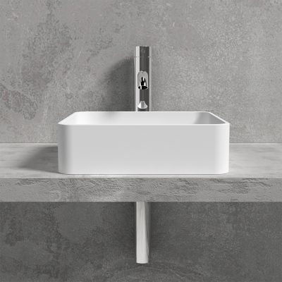 Hvidt Edge-2 Vask 60x40 Hvid