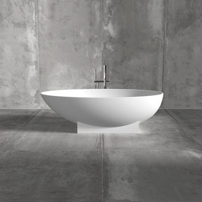 Hvidt Pedestal Badekar 175x88 Hvid