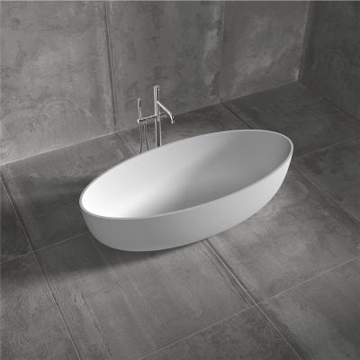 Hvidt Almond Badekar 181x80,5 Hvid