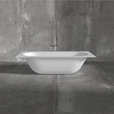 Hvidt Deep Badekar til Indbygning 180x80 Hvid