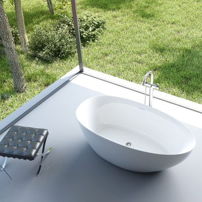 Fischer Fritstående Elliptisk Badekar 170x85 Fischer Fritstående Elliptisk Badekar 170x85
