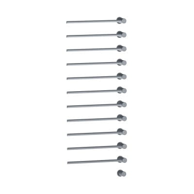 Vola El-Håndklædetørrer 11 Stænger Rustfrit stål