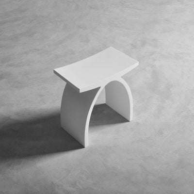 Copenhagen Bath Bergsjö skammel Mat Hvid