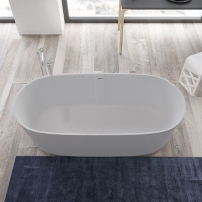 Copenhagen Bath Hornbæk Badekar 168x80 Mat Hvid