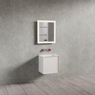 Copenhagen Bath Larvik Spejl m. Højtaler 60x70 Mat Hvid