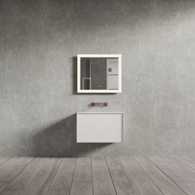 Copenhagen Bath Larvik Spejl m. Højtaler 80x70 Mat Hvid