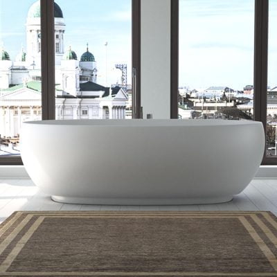 Copenhagen Bath Rosenborg Badekar 170x95 Mat Hvid