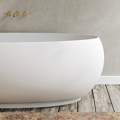Copenhagen Bath Rosenborg Badekar 170x95 Mat Hvid