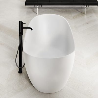 Copenhagen Bath TQ5 Badekar 159x75 Mat Hvid