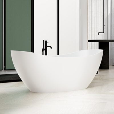 Copenhagen Bath TQ5 Badekar 159x75 Mat Hvid