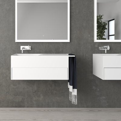 Copenhagen Bath Christianssand Vask 80x40 Mat Hvid