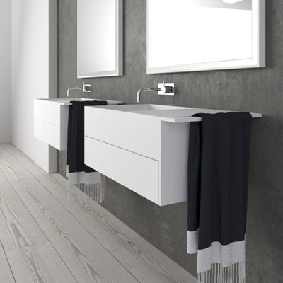Copenhagen Bath Christianssand Vask 80x40 Mat Hvid