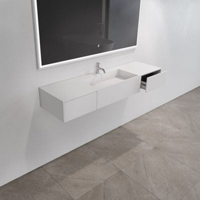 Copenhagen Bath Enköping Vask 140x40 Mat Hvid