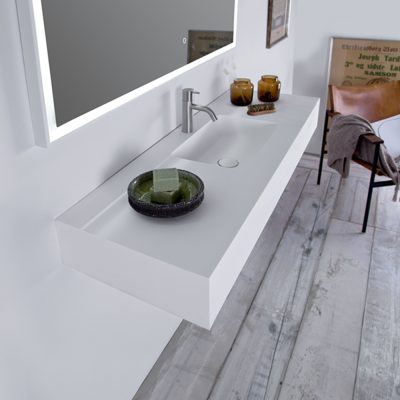 Copenhagen Bath Furesø Vask 120x40 Mat Hvid