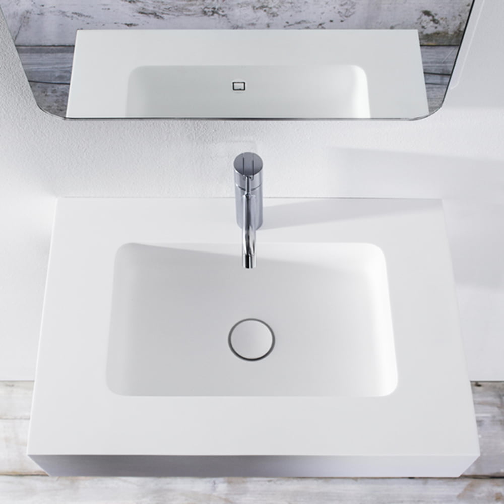 Copenhagen Bath Furesø Vask 60x40 Mat Hvid Copenhagen Bath Furesø Vask 60x40 Mat Hvid - Billede 2