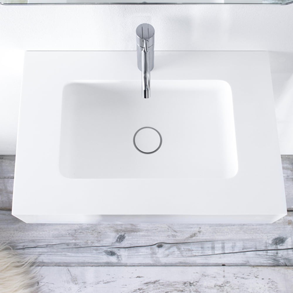 Copenhagen Bath Furesø Vask 60x40 Mat Hvid Copenhagen Bath Furesø Vask 60x40 Mat Hvid - Billede 3