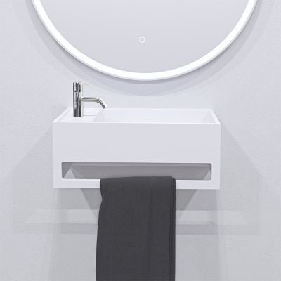 Copenhagen Bath Sandfjord højre Vask 50x30 Mat Hvid