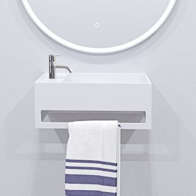 Copenhagen Bath Sandfjord højre Vask 50x30 Mat Hvid