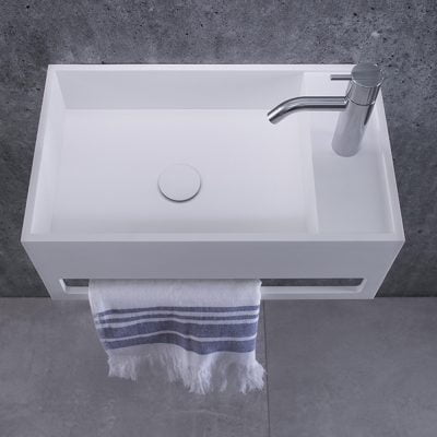 Copenhagen Bath Sandfjord venstre Vask 50x30 Mat Hvid