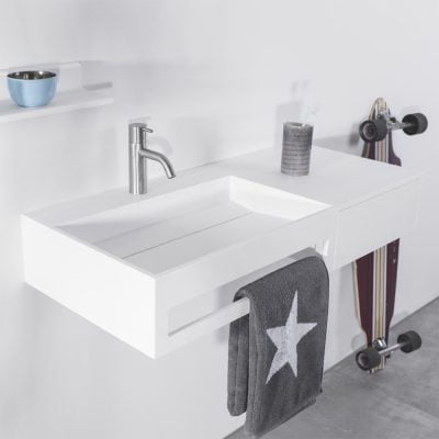 Copenhagen Bath Sandfjord venstre Vask 90x40 Mat Hvid