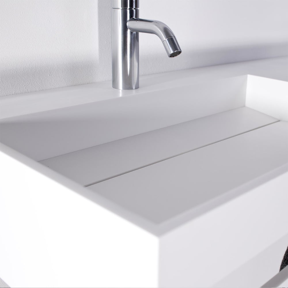 Copenhagen Bath Sandfjord venstre Vask 90x40 Mat Hvid Copenhagen Bath Sandfjord venstre Vask 90x40 Mat Hvid - Billede 3