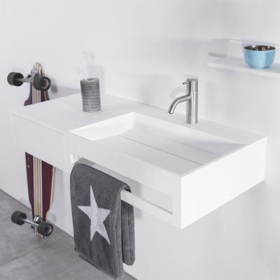 Copenhagen Bath Sandfjord højre Vask 90x40 Mat Hvid