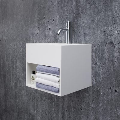 Copenhagen Bath Søndersø Vask 30x30 Mat Hvid