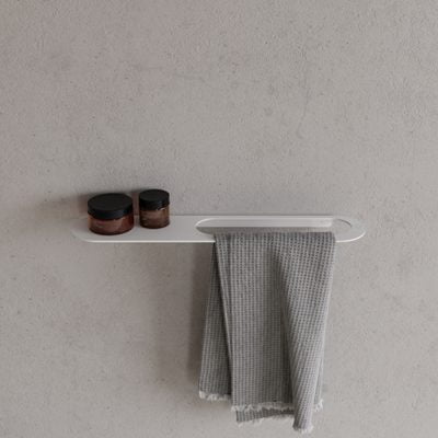 Copenhagen Bath CB 100 Håndklædeholder med hylde 50 Mat Hvid