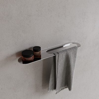 Copenhagen Bath CB 100 Håndklædeholder med hylde 50 Krom