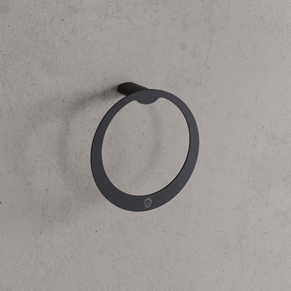 Copenhagen Bath CB 200 Håndklæde ring Ø20 Mat Sort Copenhagen Bath CB 200 Håndklæde ring Ø20 Mat Sort