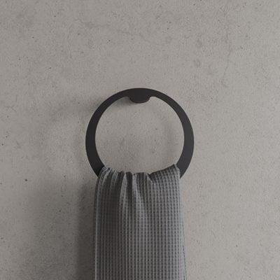 Copenhagen Bath CB 200 Håndklæde ring Ø20 Mat Sort