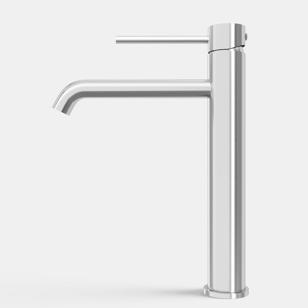 SS304 Håndvaskarmatur Bowle Børstet Stål SS304 Håndvaskarmatur Bowle Børstet Stål - Billede 2