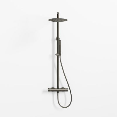 SS304 Brusesæt Ø25 Børstet Gunmetal PVD SS304 Brusesæt Ø25 Børstet Gunmetal PVD