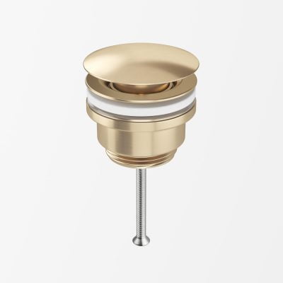 SS304 Bundventil Push-open Børstet Guld PVD SS304 Bundventil Push-open Børstet Guld PVD