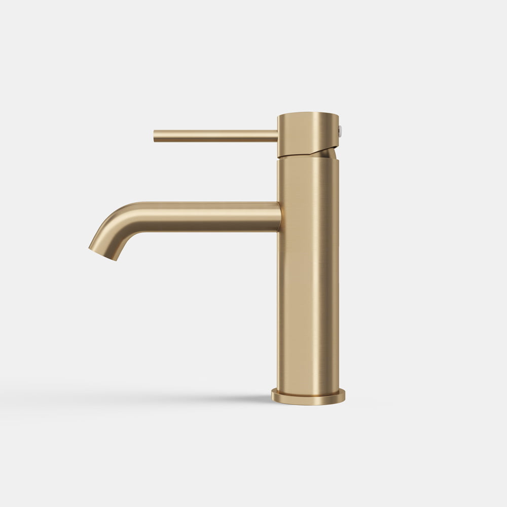 SS304 Håndvaskarmatur 13,2 Børstet Guld PVD SS304 Håndvaskarmatur 13,2 Børstet Guld PVD - Billede 2