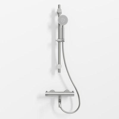 SS304 Kararmatur M. Glidestang Børstet Stål