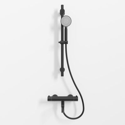 SS304 Kararmatur M. Glidestang Mat Sort