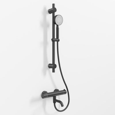 SS304 Kararmatur M. Glidestang Mat Sort