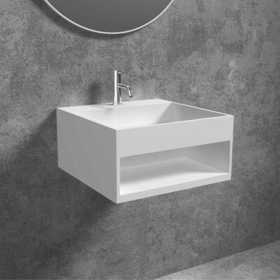 Hvidt O-Box-2 Vask 50x50 Hvid Hvidt O-Box-2 Vask 50x50 Hvid